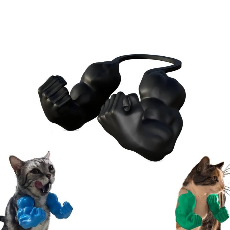 Cat Muscle Arm 3D Printed Superhero Cosplay Cat Neck Arm with Muscle for Kitten Cat Halloween Costume Accessories