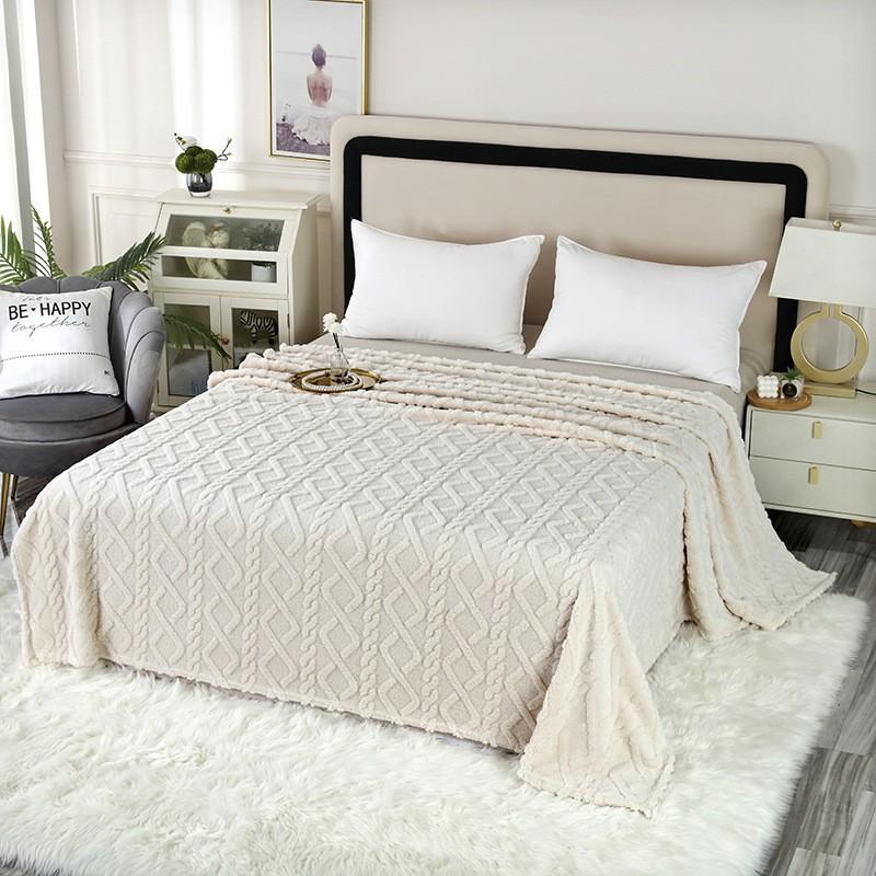 Taffeta Blanket Double-sided Flannel Blanket Nap Conditioning Cover Blanket Sofa Blanket