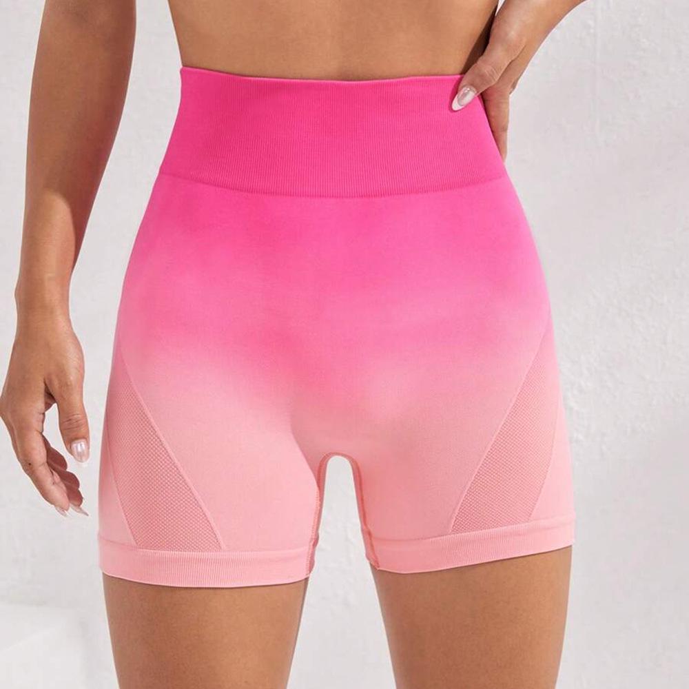 

Женские шорты для йоги бесшовные с высокой талией и контролем живота L