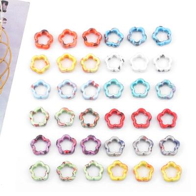 4pcs/Bag 16mm Porcelain Ceramic Plum Blossom Charm Beads for Necklace Bracelet Earring DIY Jewelry Making Accessories