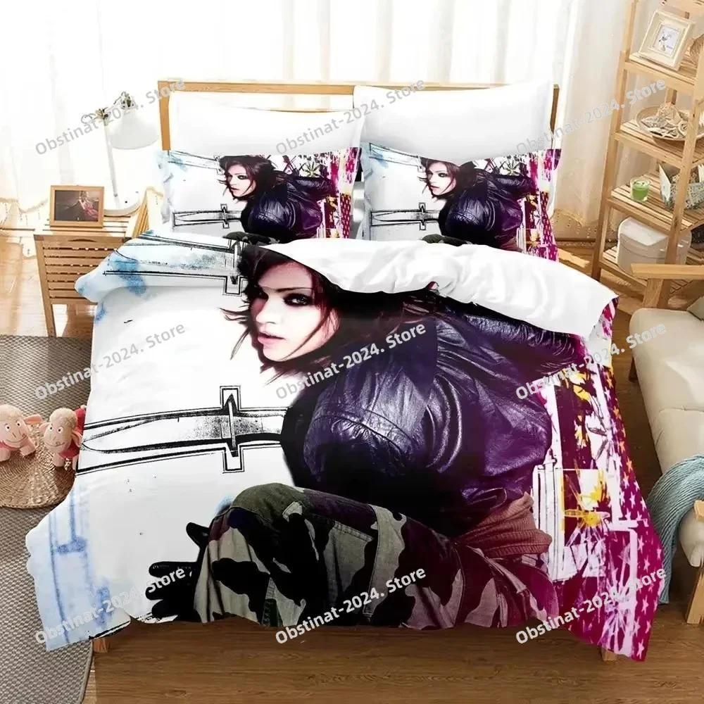 Parure de lit 3D imprimée Madonna sexy : housse de couette, taie d’oreiller, couette, tailles king et queen, pour garçon et adulte.