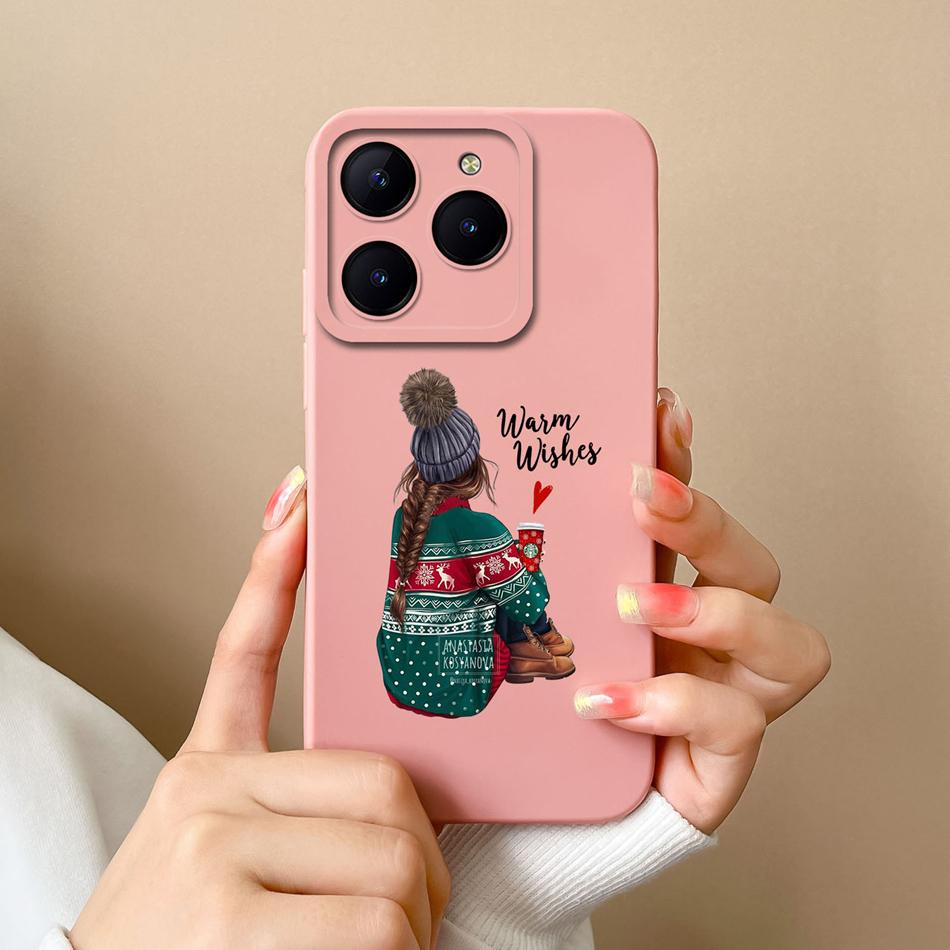 Phone Case For Realme C61 C63 Creative Back Cover For Realme C 61 C 63 Liquid Silicone Funda Full Protection Soft Bumper Cacasa