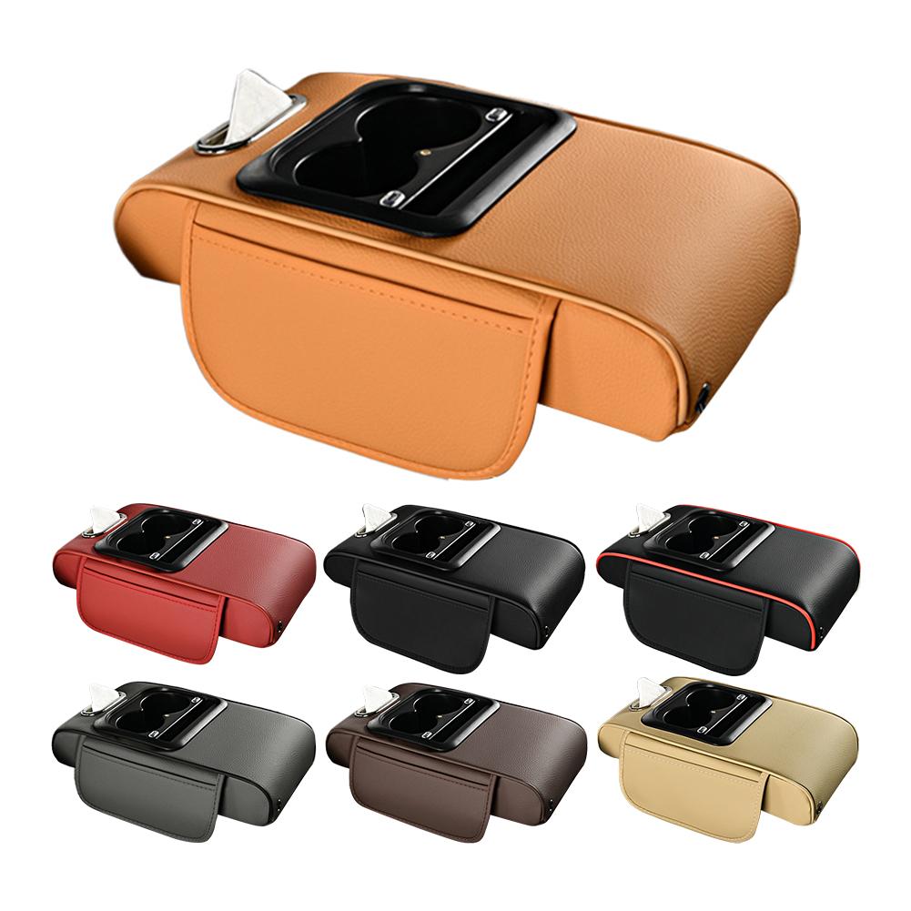 Car Tissue Box Cup Holder Storage Multifunctional Car Four Pad One Charging Armrest Sky In Top Box Starry Height Function S0F4
