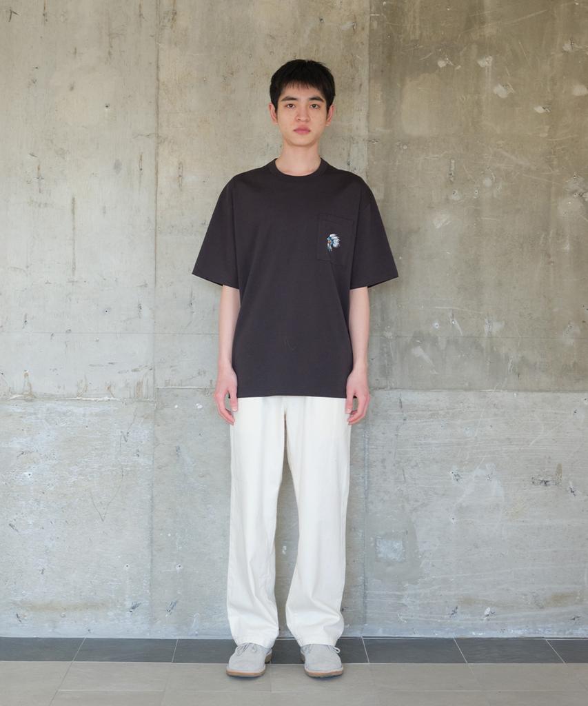 Holliseon Lawrence Short Embroidery T-Shirt - Native American Black