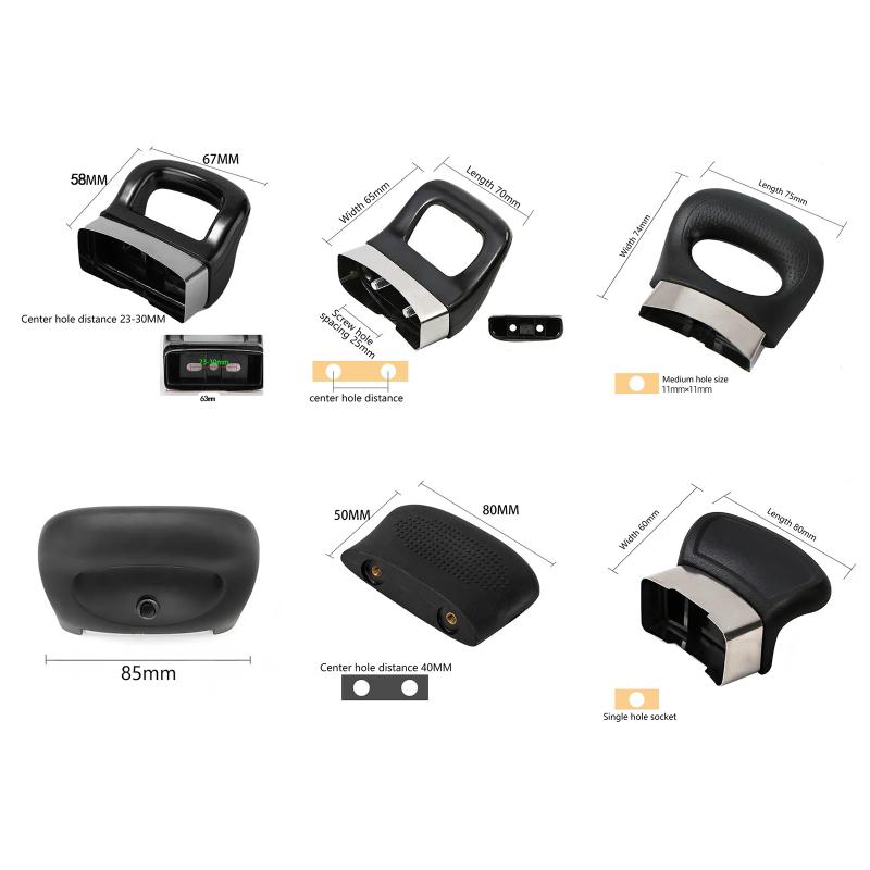 2 Piezas Asas Laterales para Olla Negra Asa Antiescaldado para Olla a Presión Con Tornillos Para Accesorios de Utensilios de Cocina Suministros de Cocina