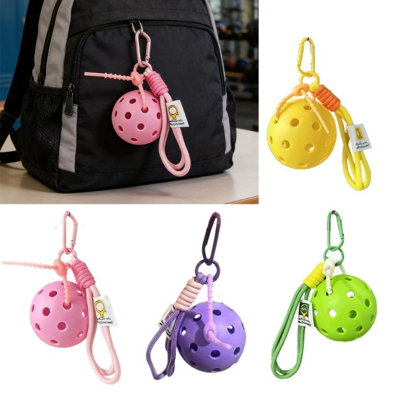 Pickleballs Keychain Accessory For Sports Enthusiasts And Students Pickleballs Charm Keyring For Everyday Use And Sports