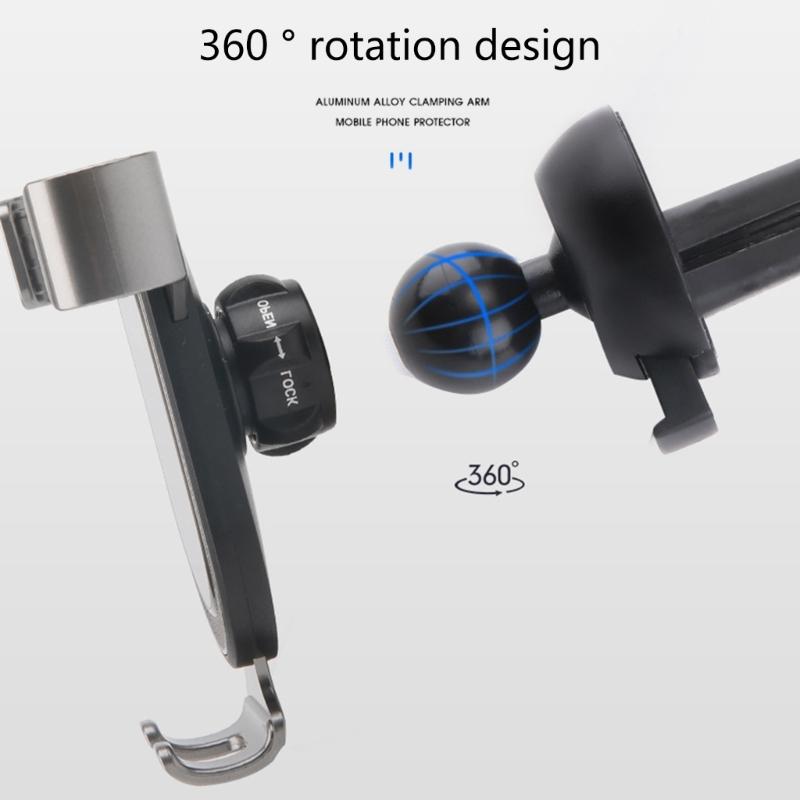 360° drehbare Auto-Handyhalterung Halterung Schwerkraftverbindung Automatisches Schloss für Smartphones