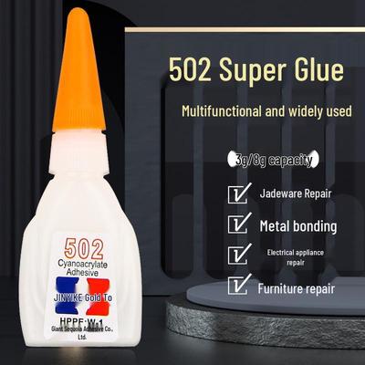 Cola 502 de Secagem Rápida - Adesivo Super Forte para Reparo de Sapatos