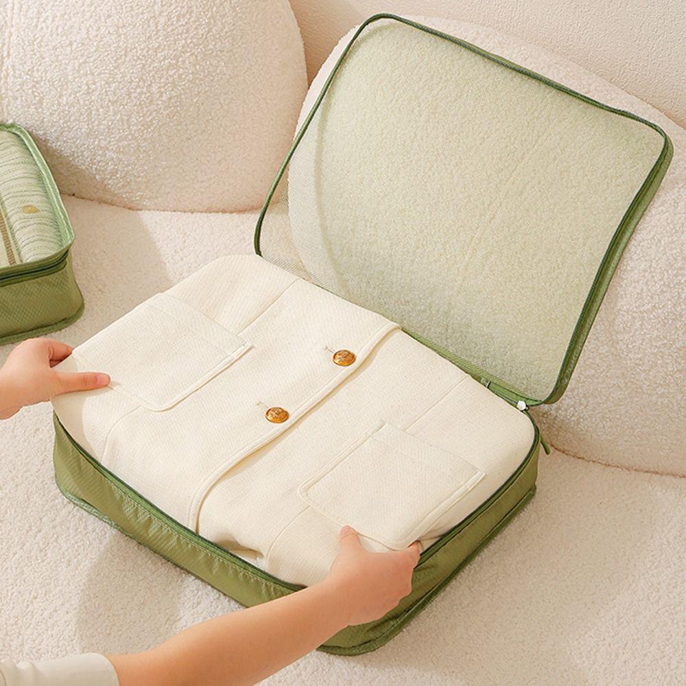 6PCS/Set Large Capacity Travel Storage Bag Dustproof Space Saving Sorting Bag Waterproof Clothes Luggage Organizer Shoes