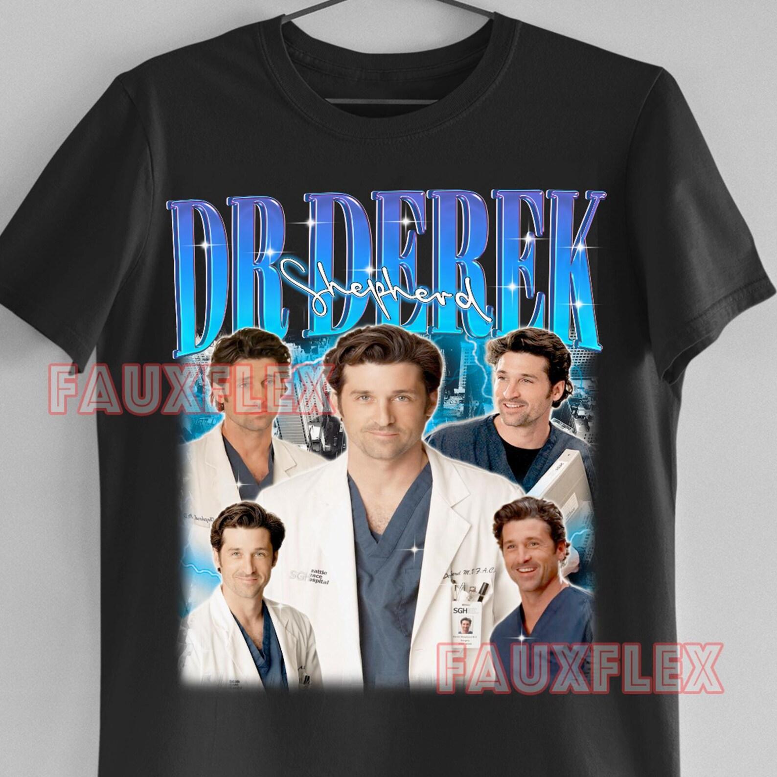 DR. DEREK SHEPHERD Shirt, Derek Shepherd Retro T-Shirt, Derek Shepherd Vintage Fan Tees, Dr Derek Kids Tee, Derek Shepherd Sweater Merch Gift 2XL