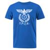 Men TShirt SPQR Roman Gladiator Imperial Golden Eagle 2024 Summer T Shirt Mens Casual Short ONeck TShirts Harajuku Tops Tees