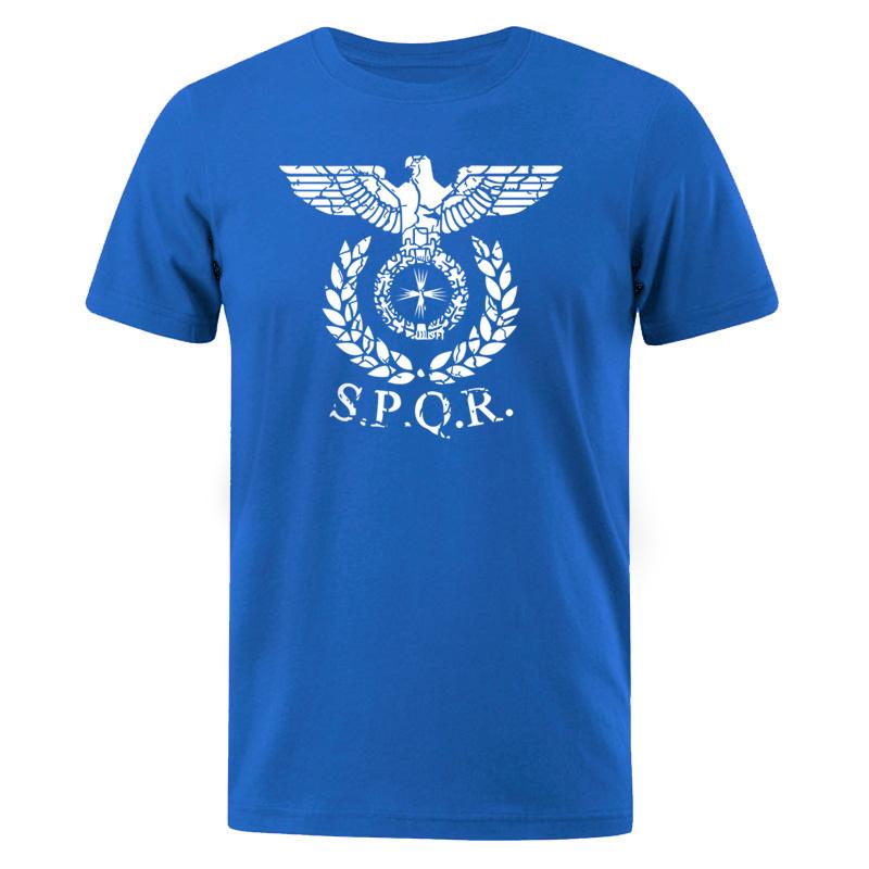 Men TShirt SPQR Roman Gladiator Imperial Golden Eagle 2024 Summer T Shirt Mens Casual Short ONeck TShirts Harajuku Tops Tees