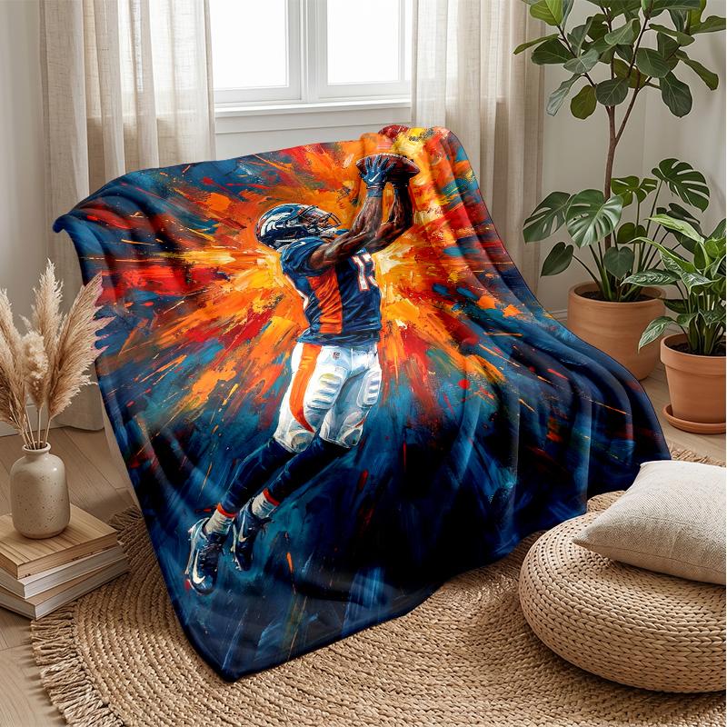 Flower Crown Cat Theme Blanket Lightweight Warm Flannel Blanket Decorative Throw Blanket for Home Decoration