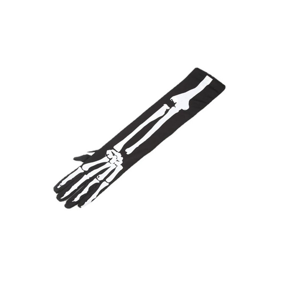 Ghost Bone Skull Claw Gloves Full Finger White Skeleton Mittens Fashion Halloween Gloves  Cosplay