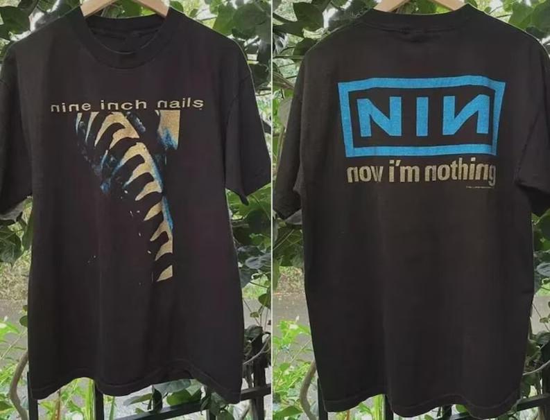 Vintage Graphic Nine Inch Nails Now I’m Nothing TShirt Unisex S5XL Unisex T-Shirt