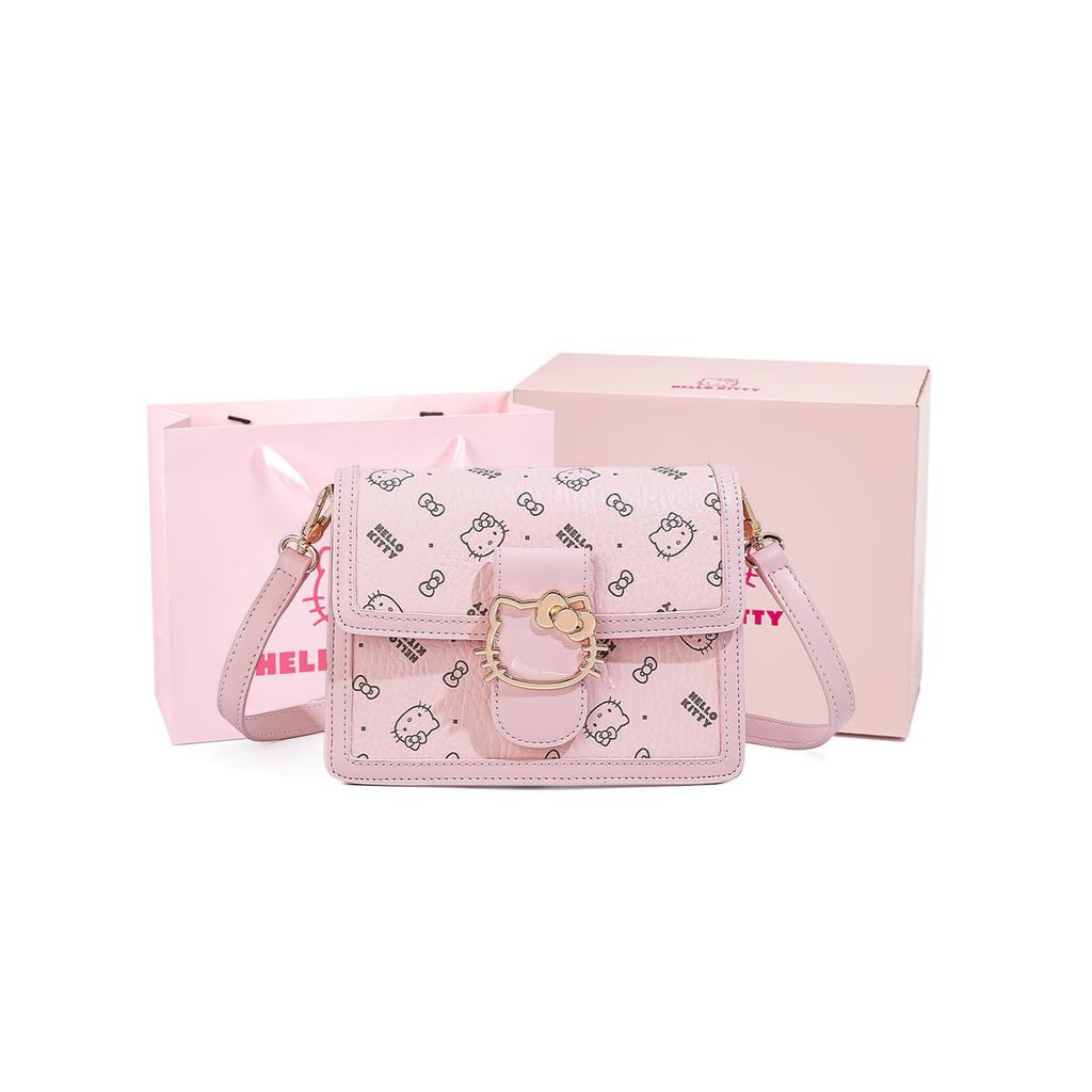 Geantă Crossbody Nouă Sanrio HelloKitty Hello Kitty PU, Geantă Pătrată Mică, Geantă de Umăr pentru Femei Roz SHHF41517