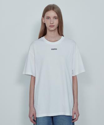NON AND NON Neck Rubber Logo Cotton T-Shirt_Nhts5263