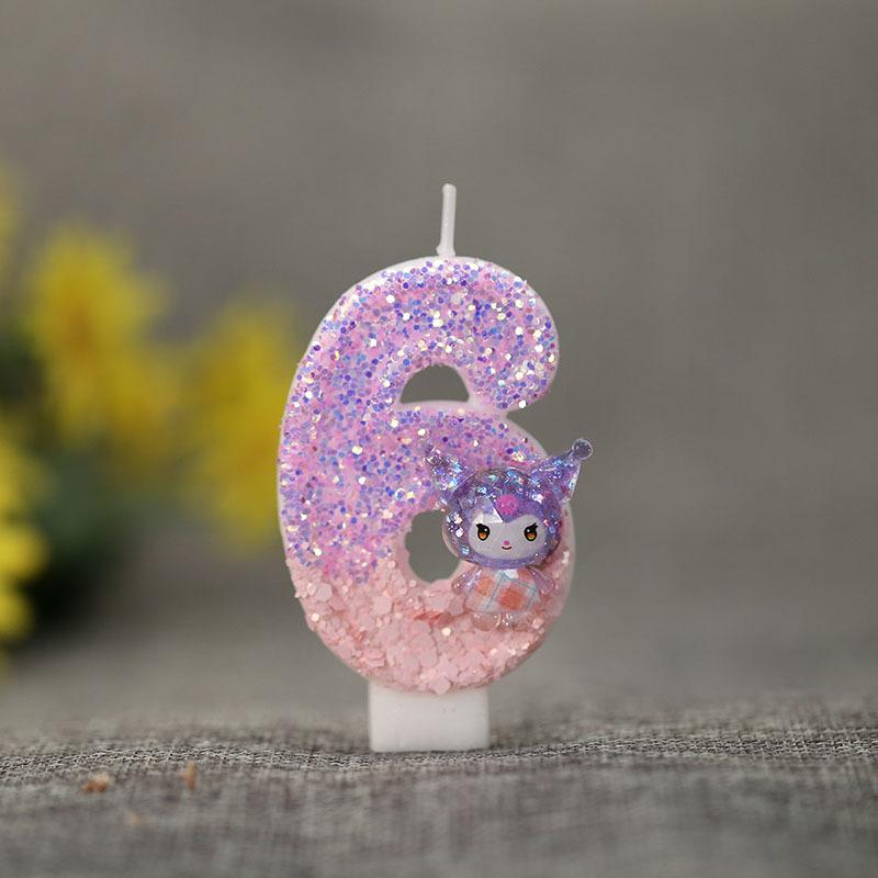 Number 0 Candle for Birthday , Baking Decoration Topper for Kids Party Supplies