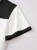 Men Color Block Casual Round Neck Short Sleeve T Shirt Cargo Shorts Two Piece Set