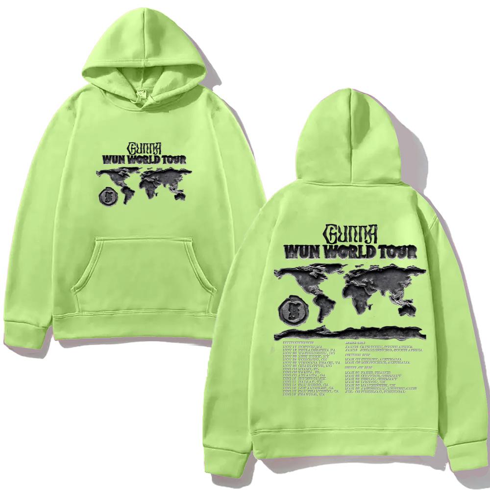 Rapper Gunna WUNNA World Tour 2025-2026 Hoodie Casual High Quality Cartoon Print Moletom with Hooded Fleece Comfortable Hoody
