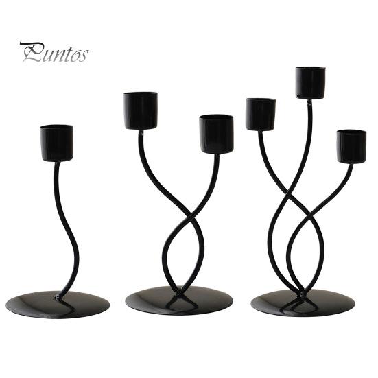 Taper Candle Holder Metal Curved Candle Holder Table Centerpiece Tapered Pillar Candles Holder for Wedding Festive Decor