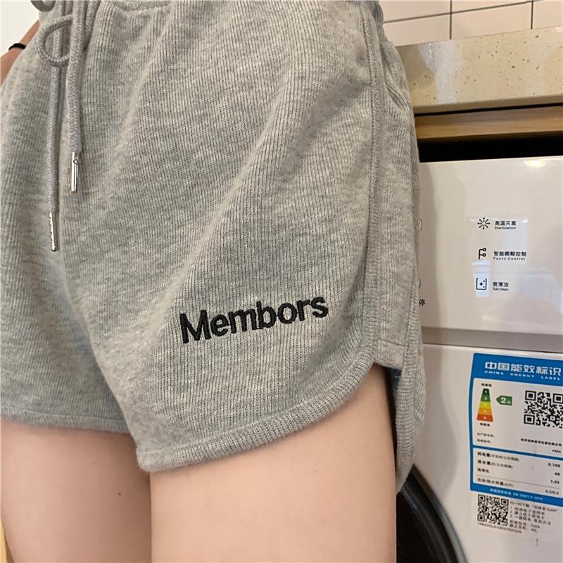 High Waist Shorts Women Summer Loose Slim Casual Wear Sports Black Wide Legs High Waist Home Pajama Pants