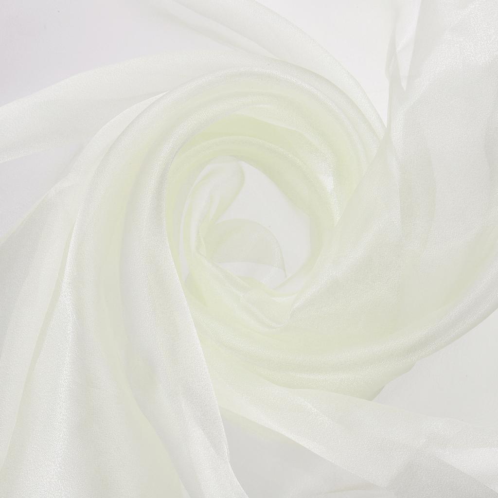 Organza Tulle Roll Fabric 60" Bridal Solid Sheer Organza Crystal Organza Sheer Silky Fabric for DIY Craft Table Home Decoration