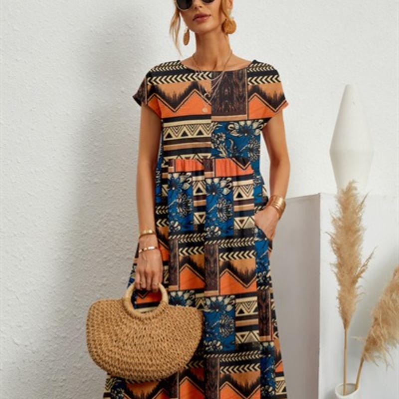 Nové módní dámské letní šaty z volné bavlny a lnu bez rukávů