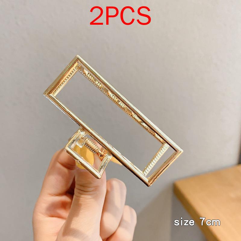 (87 Styles) 2pcs/ Set New Large Jelly Color Hair Clip Acrylic Hair Claw Shark Clamp For Women Girls Fashion Summer Updo Headwear Hair Accessories