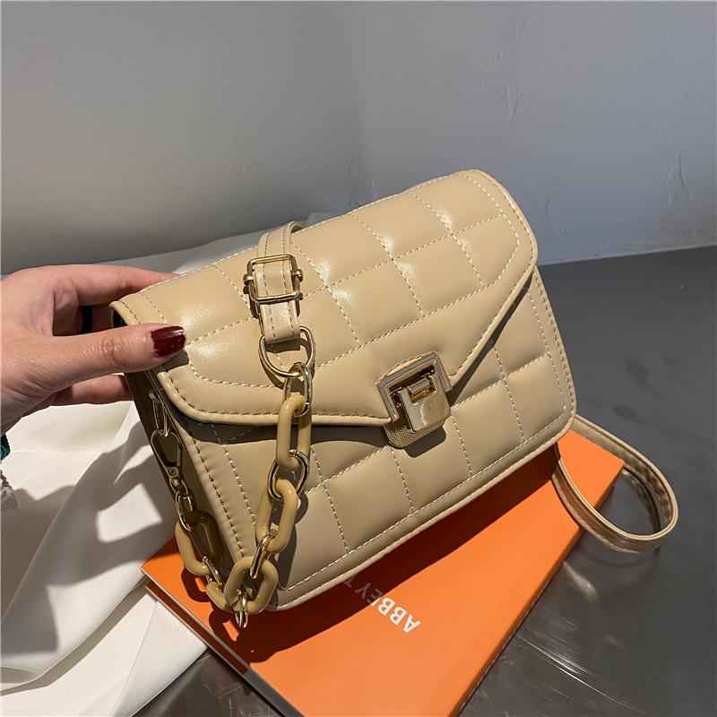 Spring Fashion Small Bag Women's Popular New Trendy Chain Crossbody Portable Embroidery
