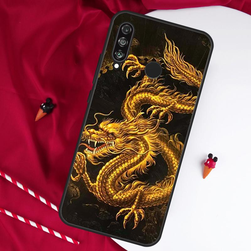 Chinese Dragon For Huawei Nova 7i 8i 11i 12i 12s 10 9 SE Y90 Y60 Y70 Y72 Y61 Y91 P60 Pro P30 P40 Lite Case