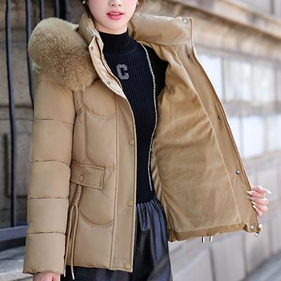 Casacos de Inverno Femininos da Moda com Capuz e Gola de Pele Sintética Parkas Grossas e Quentes Jaquetas Femininas