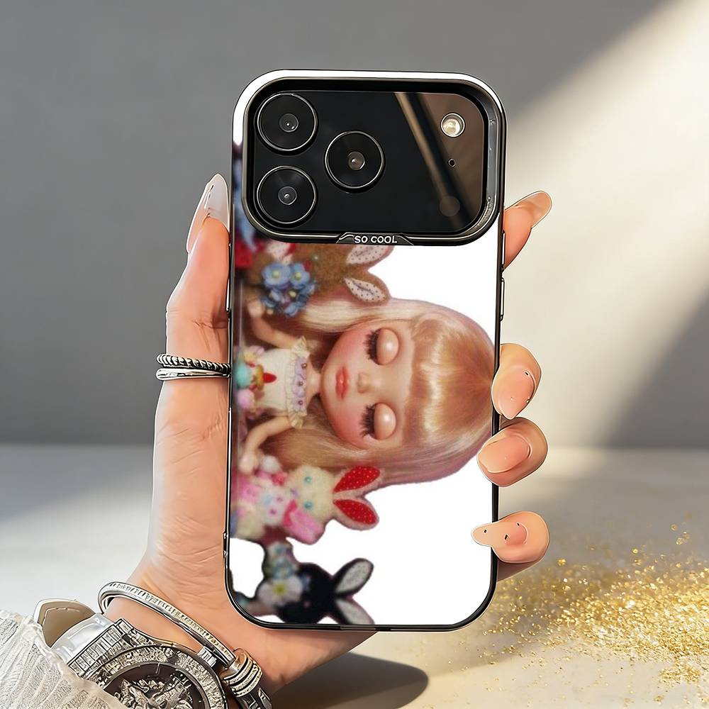 Cute D-Doll B-BlytheS Phone Case For iPhone17,16,15,14,13,12,11,Pro,MAX White Matte Shockproof Cover