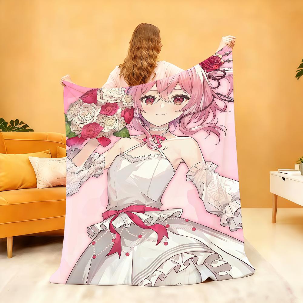 Virtual idol Rosemi Lovelock Blanket Soft Throw Blanket for Home Bedroom Bed Sofa Picnic Travel Office Rest Cover Blanket Gift
