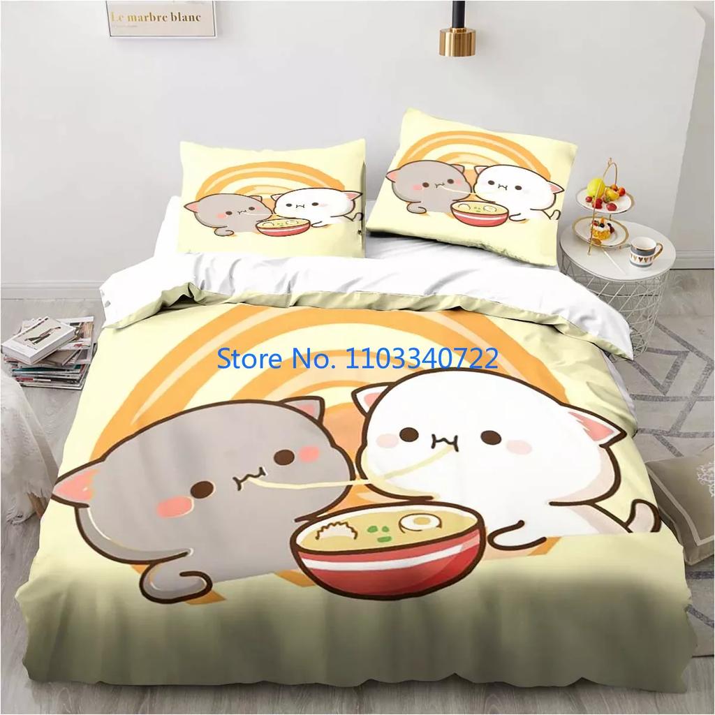 Bubu Dudu Cartoon Cute Bear Kawaii  Duvet Cover Set 3D Print Comforter Cover Bedclothes for Boy Girl Bedding Sets Bedroom Decor
