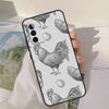 Chicken Pattern Case For Samsung Galaxy A54 A34 A24 A14 A51 A71 A21S A53 A33 A23 A13 A12 A22 A32 A52 Coque
