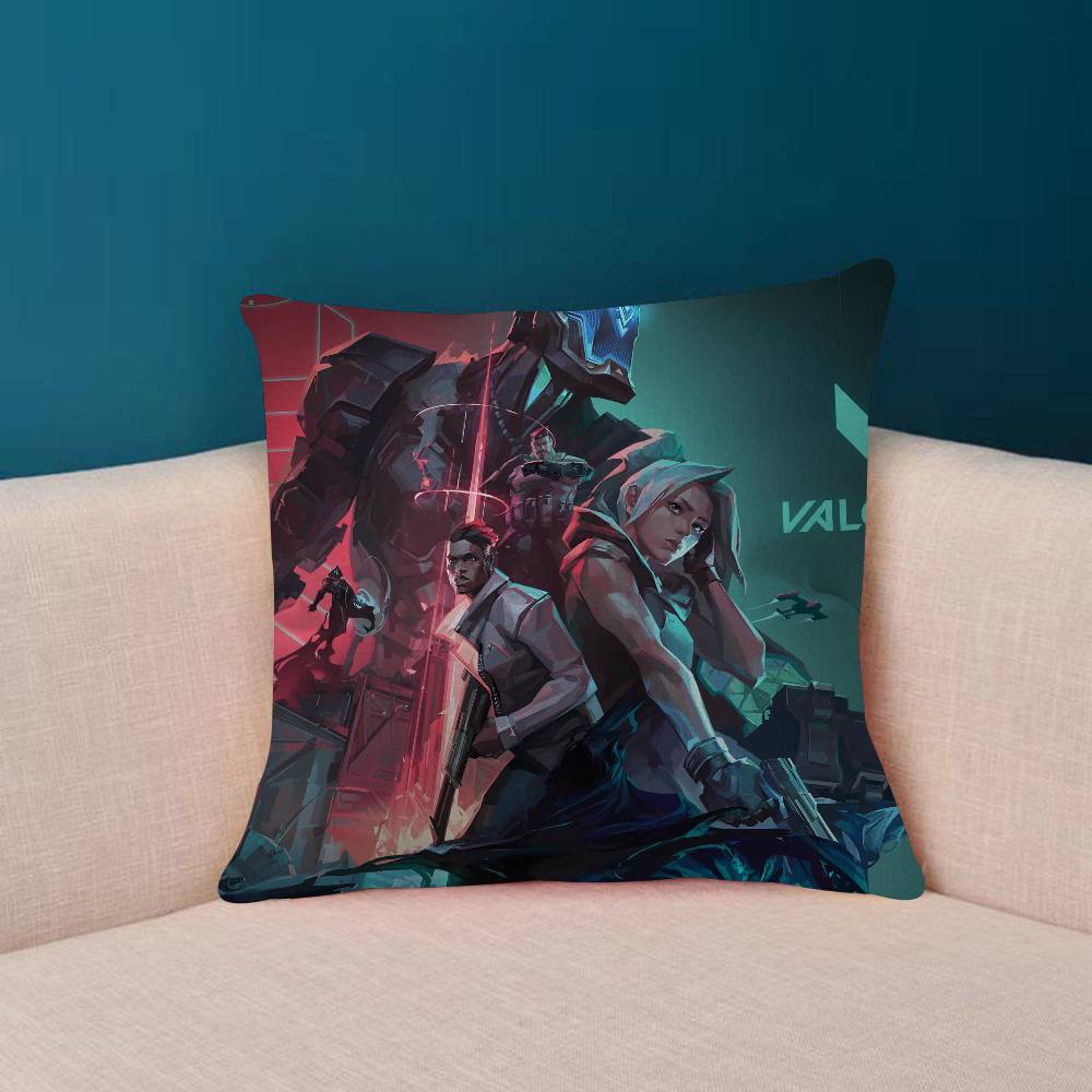 HOT Game VVALORANT Personalized Pillow Cover Kids Bedroom Wild Party Decor Pillowcase Kid Birthday Shower Gift