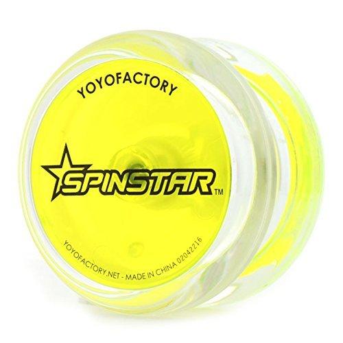 Yo-Yo Factory SpinStar Beginner Yo-Yo DVD Included Clear Body Yellow