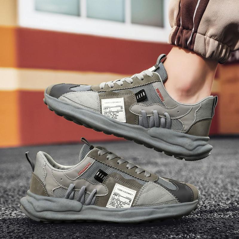 New Mesh Men's Casual Shoes 2025 Comfortable Breathable Sneakers Outdoor Soft Sole Wear-resistant Platform Shoes Tenis Masculino