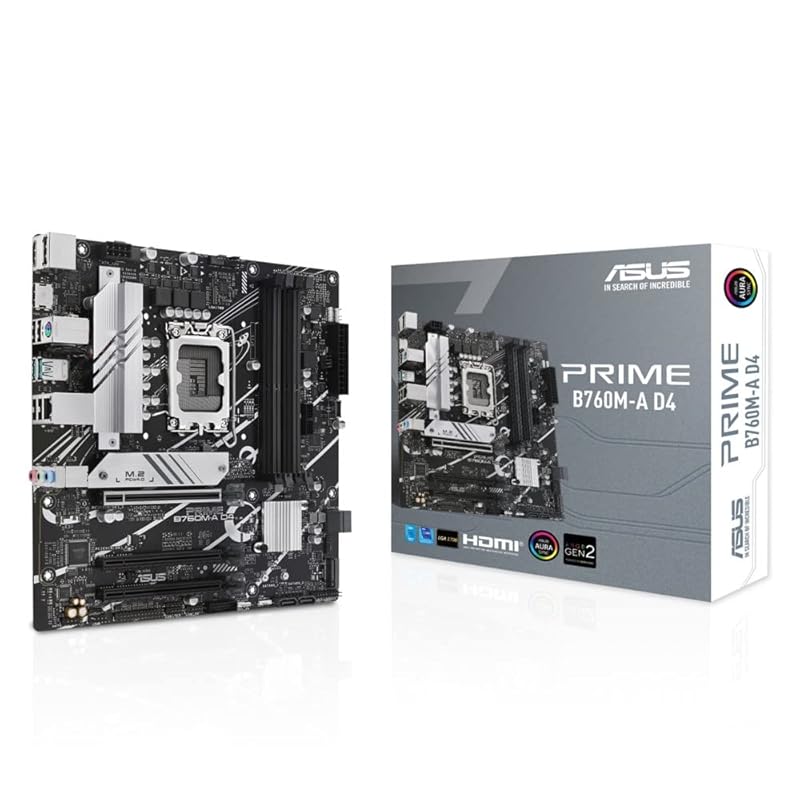 

ASUS PRIME B760M-A D4 intel 14th, 13th, 12th generation CPU compatible LGA1700 B760 mounted DDR4 mATX Motherboard/domestic authorized distributor