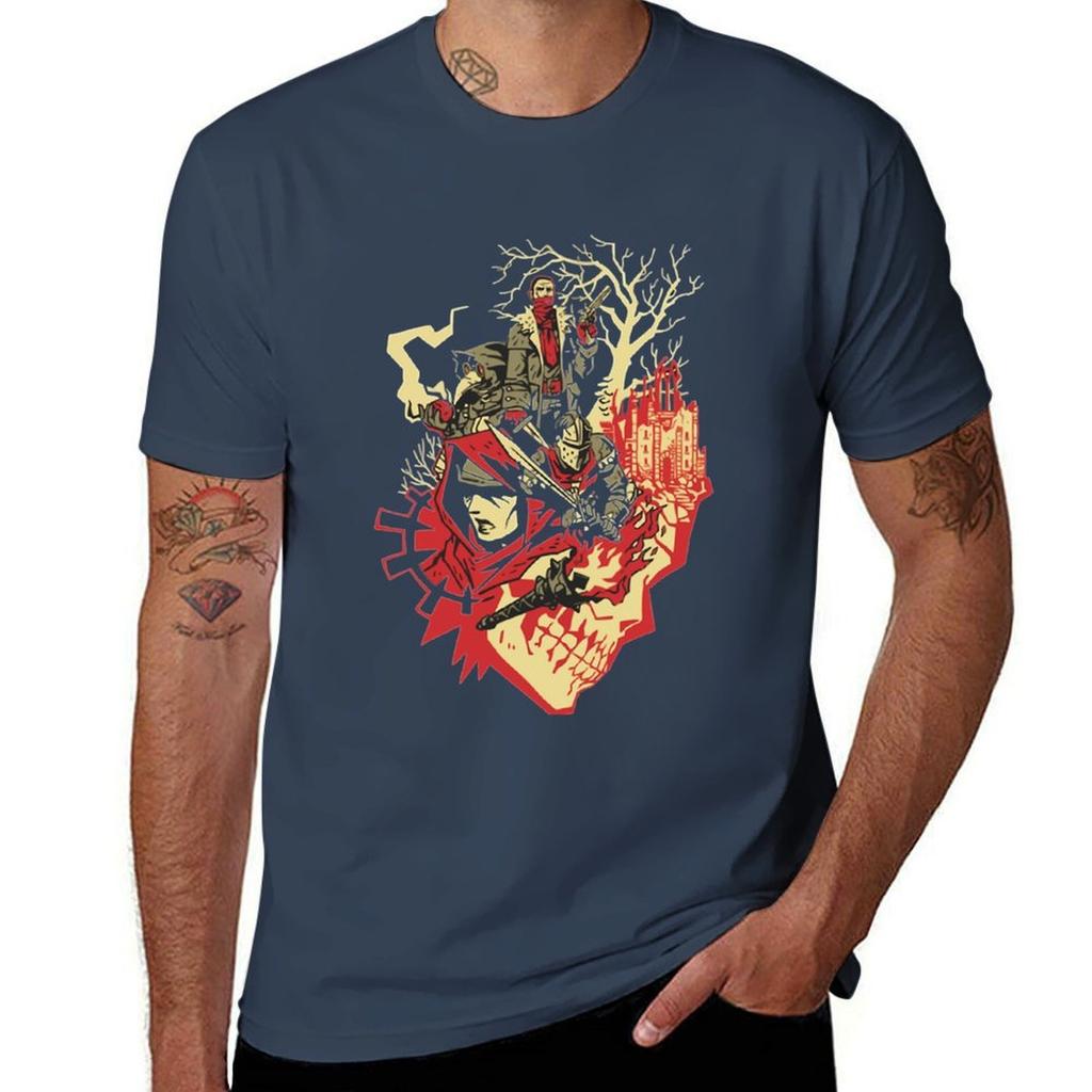 T-shirt Darkest Dungeon T-shirt Casual da Lavoro