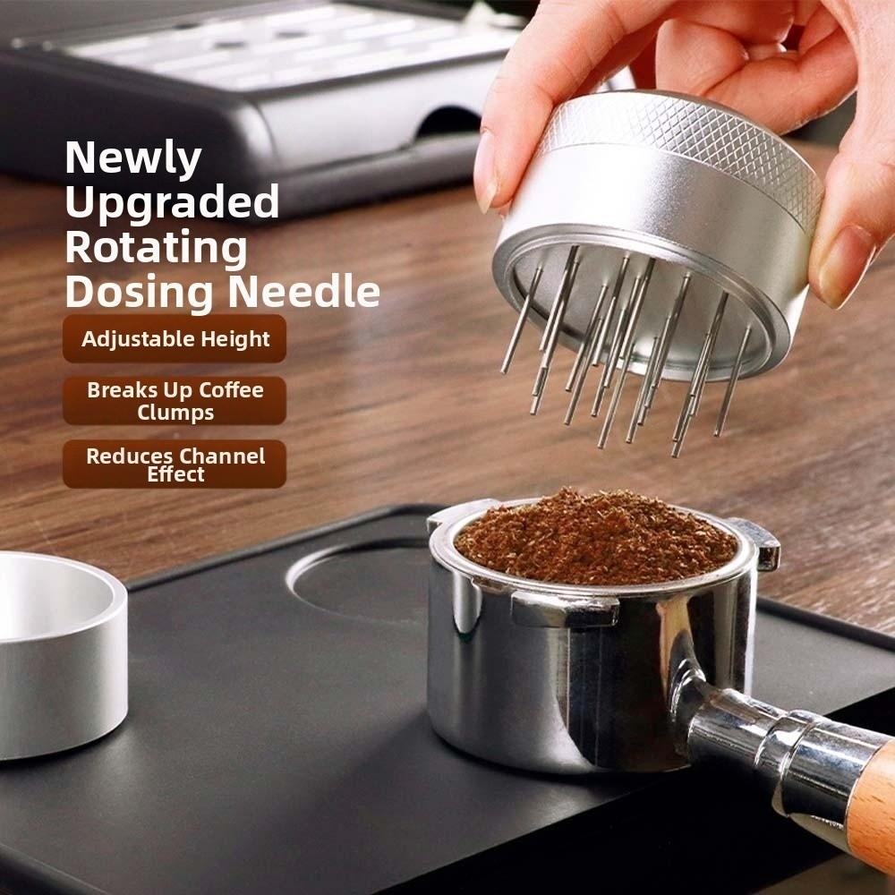 Aluminum Zinc Zinc Alloy Coffee Needle Distributor ABS Silver Coffee Agitator  Easy To Use