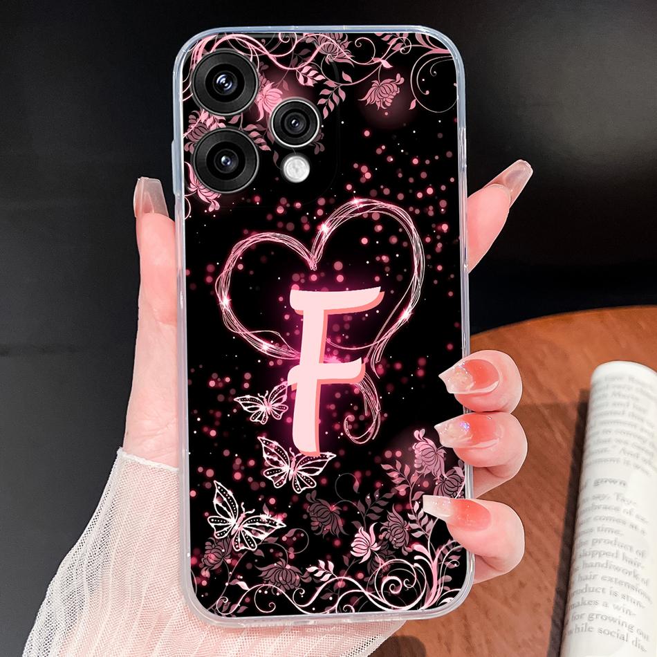 For Oppo Reno 15 Pro Mini 15F 15C 5G Phone Case Gorgeous Star Letters Shockproof Shell For Oppo Reno15 Soft Clear Silicone Funda