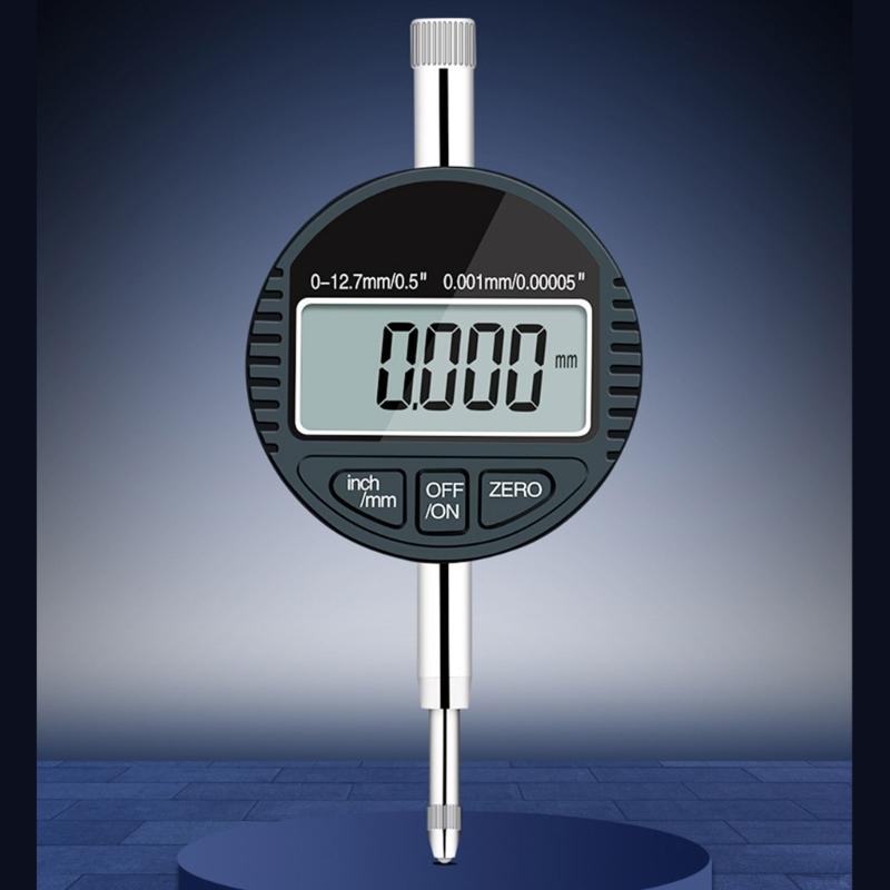 Electronic Digital Dial Indicator 0-12.7/25.4mm Digital ProbeIndicator Dial Test Gauges HighsResolution 0.001mm/0.00005"