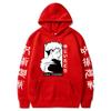 Anime Jujutsu Kaisen Hooded Sweatshirt Men Women Cotton-Lined Oversized Pullover With Printed Design