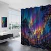 Cute Colorful Butterfly Shower Curtain Artistic Design Bathroom Decor Nature Theme Waterproof Bath Curtain