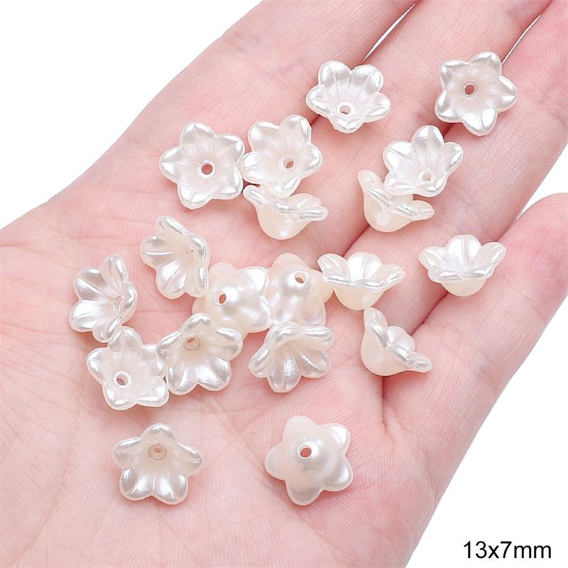 

20-50 шт. АБС-пластиковые круглые искусственные жемчужные бусины для самостоятельного изготовления ювелирных изделий, аксессуаров для украшения дома 13x7mm