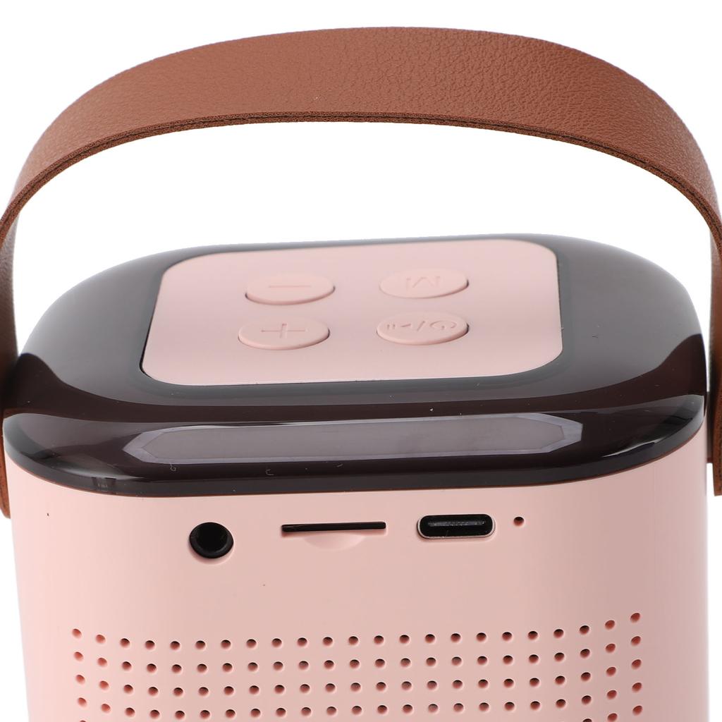 Mini Karaoke Machine RGB Light Kids Adults Wireless Portable Bluetooth Speaker with Microphone for