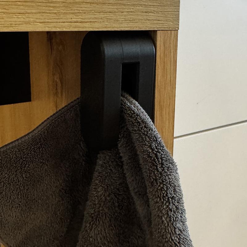 Automatic Locking Towel Hook Coat Hanger Wall-Mountable Hooks Multi-Purpose Storage Rack For Kitchen And Bathroom Home Organizer