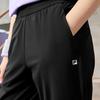 New FILA Fitness Knitted Sweatpants Women's Pitch Black A11W521603F-BK